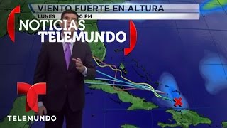 El pronóstico de la fuerte onda que amenaza la Florida  Noticias  Noticias Telemundo [upl. by Chaing]