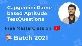 Capgemini Game based Aptitude Test Questions for 2021 [upl. by Kimura]