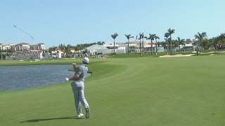 Rory McIlroy’s approach into water and club toss at the Cadillac Championship [upl. by Barhos]