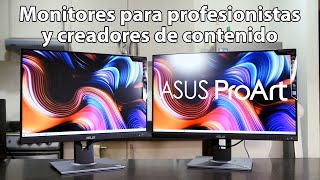 Monitores para profesionistas y creadores de contenido  ASUS ProArt PA248QV y PA278QV [upl. by Noirred]