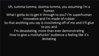 RAP GOD FAST PART  EMINEM LYRICS [upl. by Aicetel]