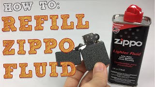 How To Refill A Zippo Lighter [upl. by Lanoil241]