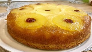 Gâteau renversé à lananas caramélisé [upl. by Esertak443]