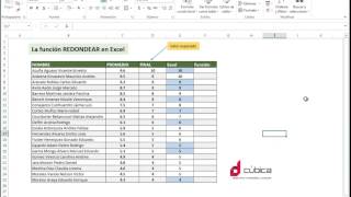 Excel FUNCIONES Redondear Entero Si [upl. by Naahsar535]