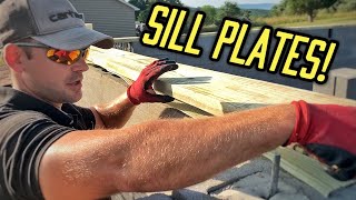 How To Install A Sill Plate On A Foundation [upl. by Arabel]