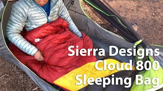 Quilt Killer  Sierra Designs Cloud 800 Sleeping Bag Level 3 Hiking Nerd Full Review [upl. by Ahseihs448]