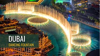 AMAZING DANCING FOUNTAIN IN DUBAI MALL  THE SPECTACULAR DANCING FOUNTAIN amp MUSIC AROUND THE WORLD [upl. by Ahsiak]