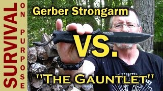 Gerber Strongarm vs Prodigy  A Gauntlet Knife Review [upl. by Zacek151]