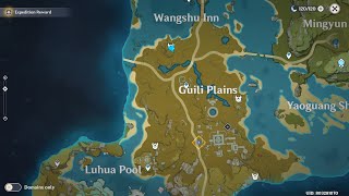 Genshin Impact 4 ruins location  Treasure Lost Treasure Found World Quest [upl. by Seaden]