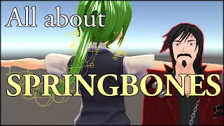 Tutorial Springbones How to add physics to bones VRM [upl. by Arinaid]