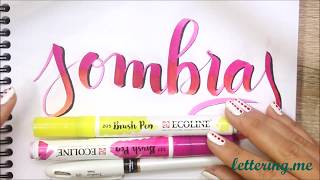 Curso de lettering  Lección 4 Sombras ✅ [upl. by Atteuqcaj]