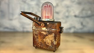 Vintage Railroad Lamp Restoration [upl. by Lienad357]