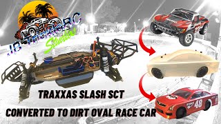 Traxxas Slash to RC Dirt Oval Setup and Build Street Stock Super Street [upl. by Evanthe]