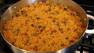 How To Make Authentic Puerto Rican Arroz Con Gandules  Party Rice [upl. by Magdaia564]