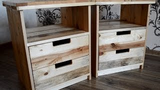 Nightstands from pallets [upl. by Thora907]