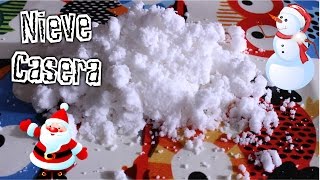 Como hacer NIEVE ARTIFICIAL casera SIN PAÑAL [upl. by Nylannej]