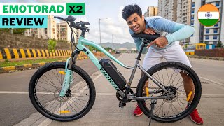 Most Affordable Electric Cycle in India   EMotorad X2 Review [upl. by Melony856]