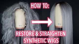 How To Restore and Straighten A Synthetic Wig [upl. by Alcine]