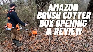 Amazon Brush Cutter Review  Proyama Extreme 42cc  Box Opening  Weed Wacker [upl. by Eanyl]