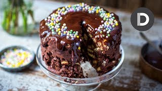 NoBake CHOCOLATE Biscuit CAKE [upl. by Namso]