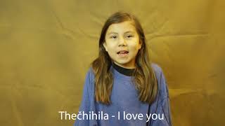 Lakota Word Wednesday Thečhíȟila  I love you [upl. by Audsley741]