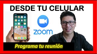 ✅ CREAR REUNIONES POR ZOOM EN TU CELULAR  FÁCIL [upl. by Ardnuahsal950]