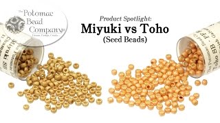 Miyuki vs Toho seed beads Comparison [upl. by Anaugal]