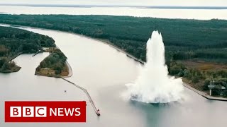 WW2 bomb explodes during attempt to defuse it  BBC News [upl. by Assele438]