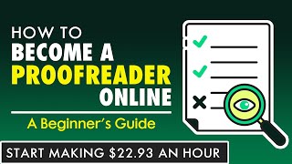 How to Become a Proofreader Online From Home  A Beginners Guide [upl. by Demah]