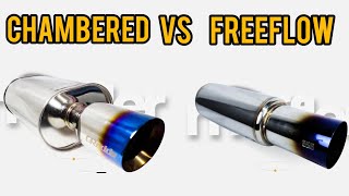 Why CHAMBERED mufflers sounds deeper than FREEFLOW [upl. by Easton]