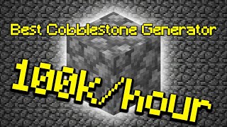 How to Make a COBBLESTONE GENERATOR in Minecraft Hypixel Skyblock [upl. by Hodges213]