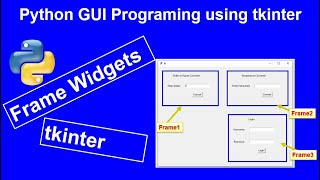 Creating Frame Widget in tkinter [upl. by Arbe]