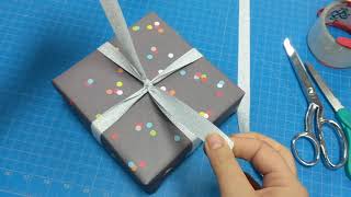 Best Way To Tie A Ribbon On A Package [upl. by Nyrb]