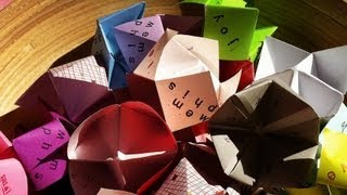 Cómo Hacer Figuras de Papel Un Comecocos [upl. by Brew]