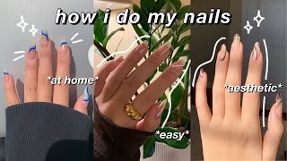 HOW I DO CUTE amp EASY NAILS PINTEREST INSPIRED  Ep 1 🥥 [upl. by Amsirak590]