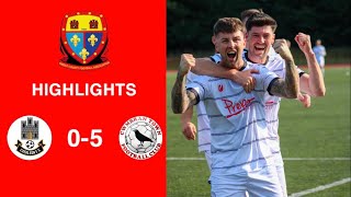 Caerleon 05 Cwmbrân Town  Gwent FA Senior cup  Quarter final highlights [upl. by Suoivatnom]