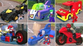 All Vehicles in LEGO DC SuperVillains [upl. by Nickolaus]