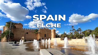 Elche Spain 🇪🇸 Walking Tour in 4K  Discover Costa Blanca [upl. by Stauder]