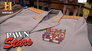 Pawn Stars MILLION DOLLAR Soviet Union Cold War Uniforms Season 8  History [upl. by Nivled417]