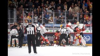 Massenschlägerei zwischen dem EHC Biel und Lugano [upl. by Helfand]