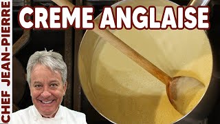 White Chocolate Cream Anglaise  Chef JeanPierre [upl. by Aldus]