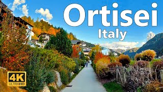 Ortisei Italy  Walking Tour 4K Ultra HD 60fps [upl. by Cristionna]