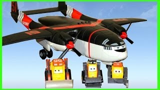 DISNEY PLANES FIRE amp RESCUE CABBIE TRANSPORTER amp 3 SMOKEJUMPERS [upl. by Nothgiel]