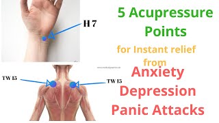 5 Acupressure Points For Anxiety and Depression [upl. by Polky]