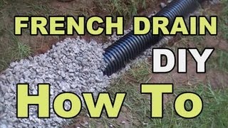 DIY FRENCH DRAIN PROJECT [upl. by Ayekat569]