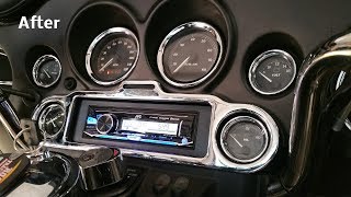 Harley 6 Speaker Stereo  Amp Install Complete and Detailed  All under 750 [upl. by Kenimod990]