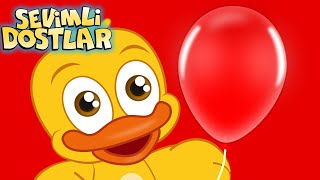 Kırmızı Balonum  Sevimli Dostlar ile renkleri öğreniyorum  Learn Colors Kids Songs Nursery Rhymes [upl. by Enwahs]