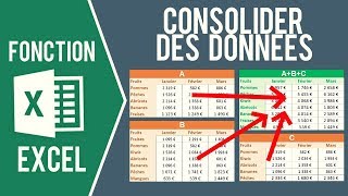 EXCEL  CONSOLIDER DES DONNÉES Regrouper plusieurs fichiers Excel en un seul [upl. by Yt]