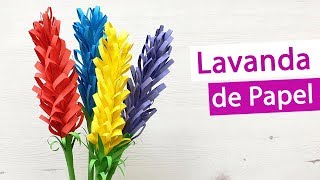 Lavanda de papel  Flores de papiroflexia rápidas y decorativas [upl. by Aed127]