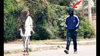 🛑 Ethiopiaሰዎችን መከተል ፕራንክ walking next to people prank Ethiopian prank 2021 best prank [upl. by Frodine536]